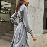 LAUREN Button Down Maxi Dress