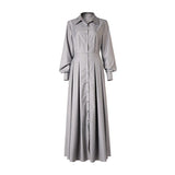 LAUREN Button Down Maxi Dress