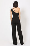 Layered Cut-out Jumpsuit in black or red