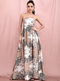 LEONA High waist Tube Maxi Dress