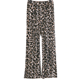 Leopard Print Blazer and Wide Leg Pant Set