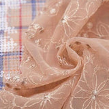 LIA Plaid and Lace Long Top