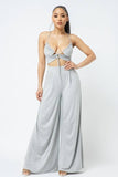 Lounge spaghetti strap top and pants set in colors