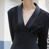 Primetime Looks-Luxe Blazer with Detachable Obi Belt