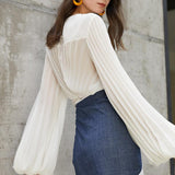 Luxe Blousy Crop Top