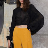 Luxe Blousy Crop Top