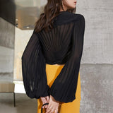 Luxe Blousy Crop Top