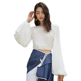 Luxe Blousy Crop Top