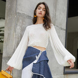 Luxe Blousy Crop Top
