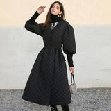 Luxe Quilted Dressy Coat