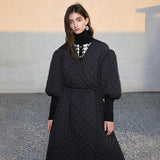 Luxe Quilted Dressy Coat