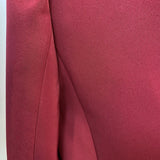 Luxe Red Double-Breasted Blazer