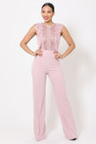 Primetime Looks-MAGIC sheer lace jumpsuit in colors