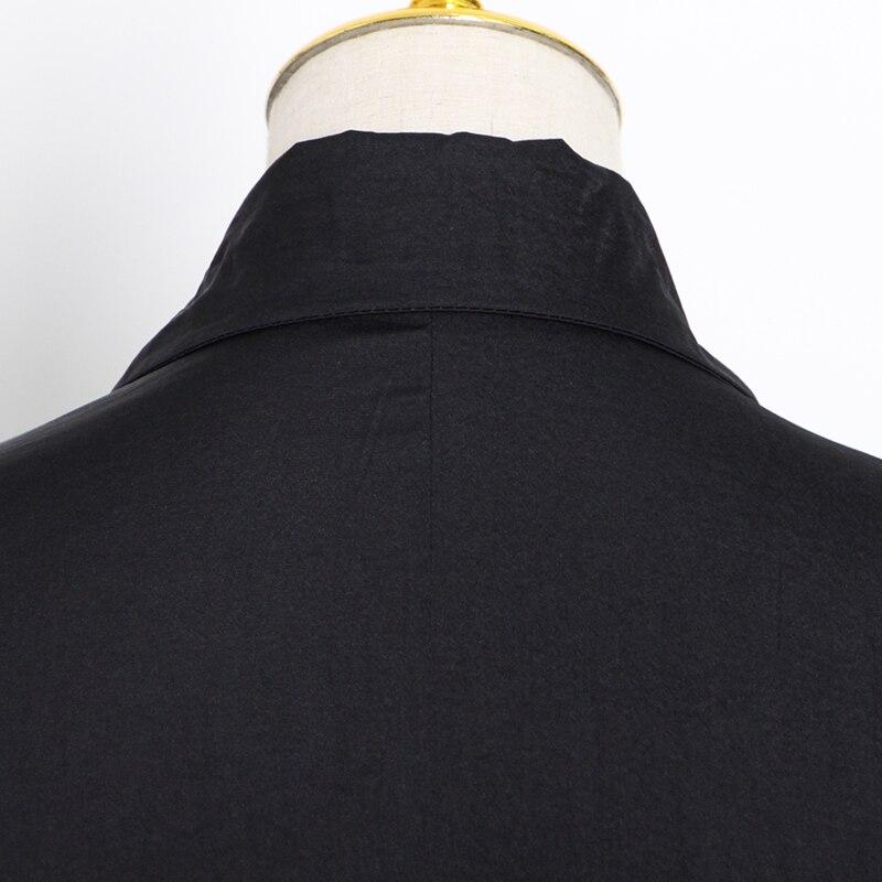 MARCELLA hollow-out lapel dress in colors