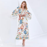 MARINA Vintage Floral Maxi Dress