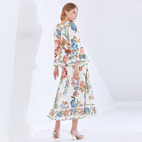 MARINA Vintage Floral Maxi Dress