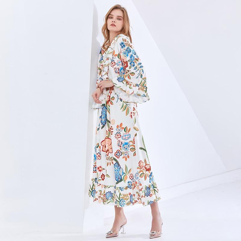 MARINA Vintage Floral Maxi Dress