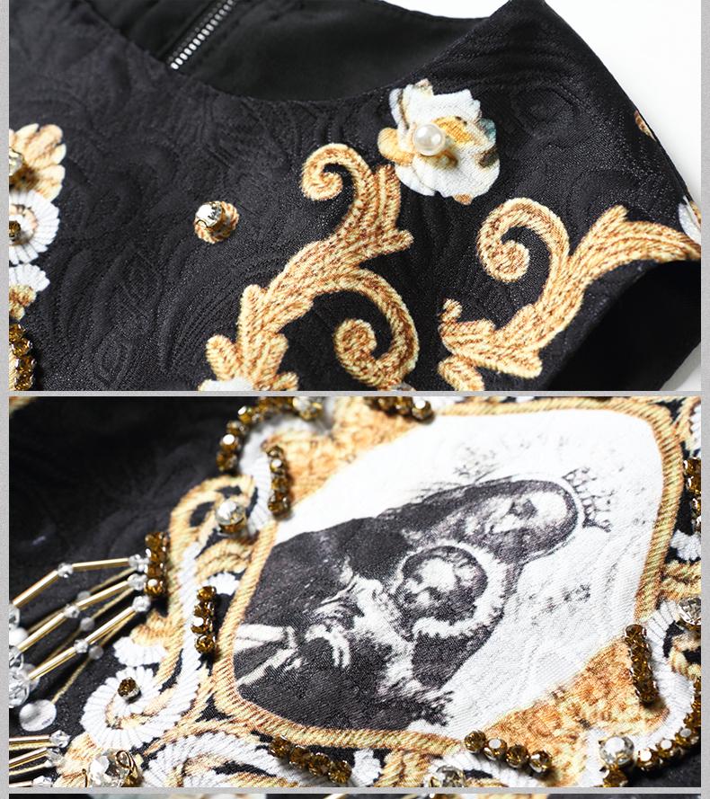 MATHILDE Baroque Print Mini Dress