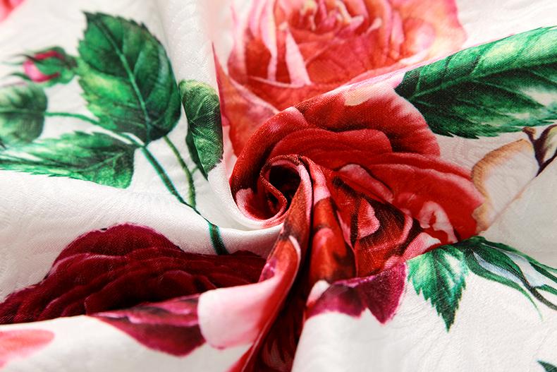 Modern Vintage Flowery Button Overcoat