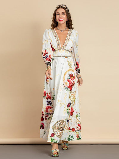 MOIRA Romantic Blooms Maxi Dress