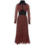 NORA Ditsy Florals Retro Midi Dress