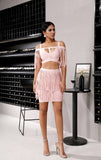 Primetime Looks-NORA Tasseled Cutout Bandage Set
