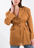 Primetime Looks-Notched collar fitted blazer