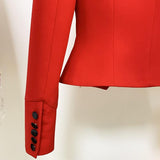 Notched Lapel Retro Blazer