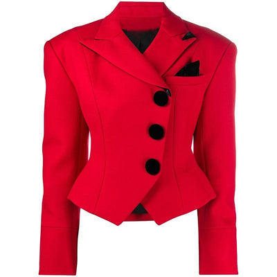 Notched Lapel Retro Blazer
