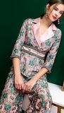 Primetime Looks-OASIS Floral tunic and pants set