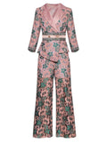 Primetime Looks-OASIS Floral tunic and pants set