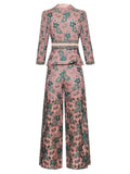 Primetime Looks-OASIS Floral tunic and pants set