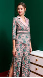 Primetime Looks-OASIS Floral tunic and pants set