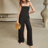 Primetime Looks-Off-shoulder wide-leg holiday jumpsuit