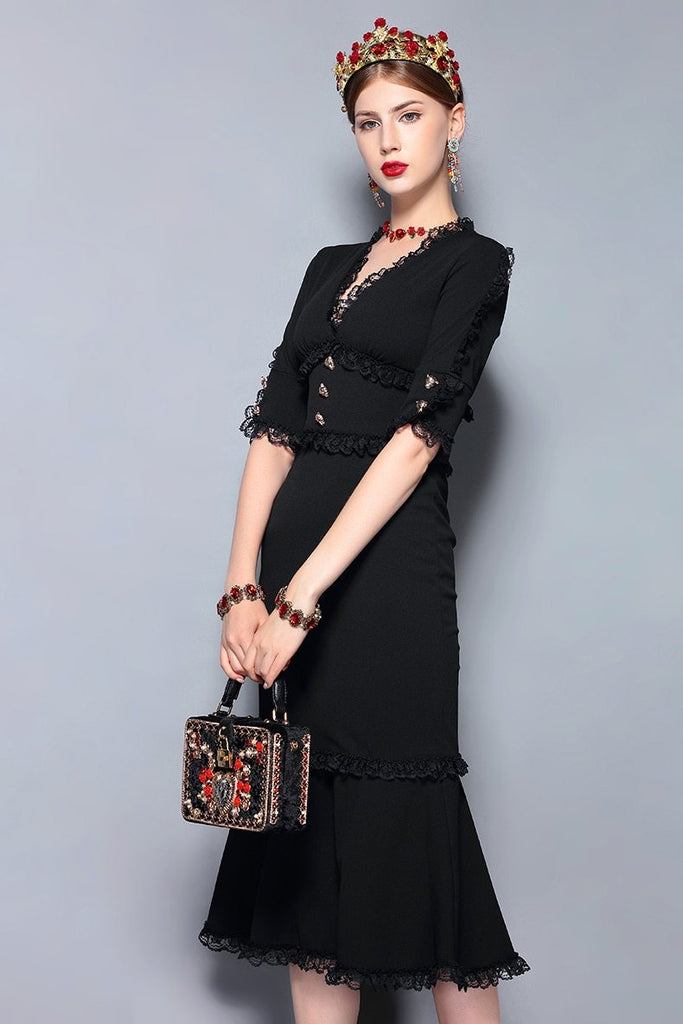OLIVIA Vintage Midi Dress
