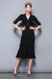 OLIVIA Vintage Midi Dress