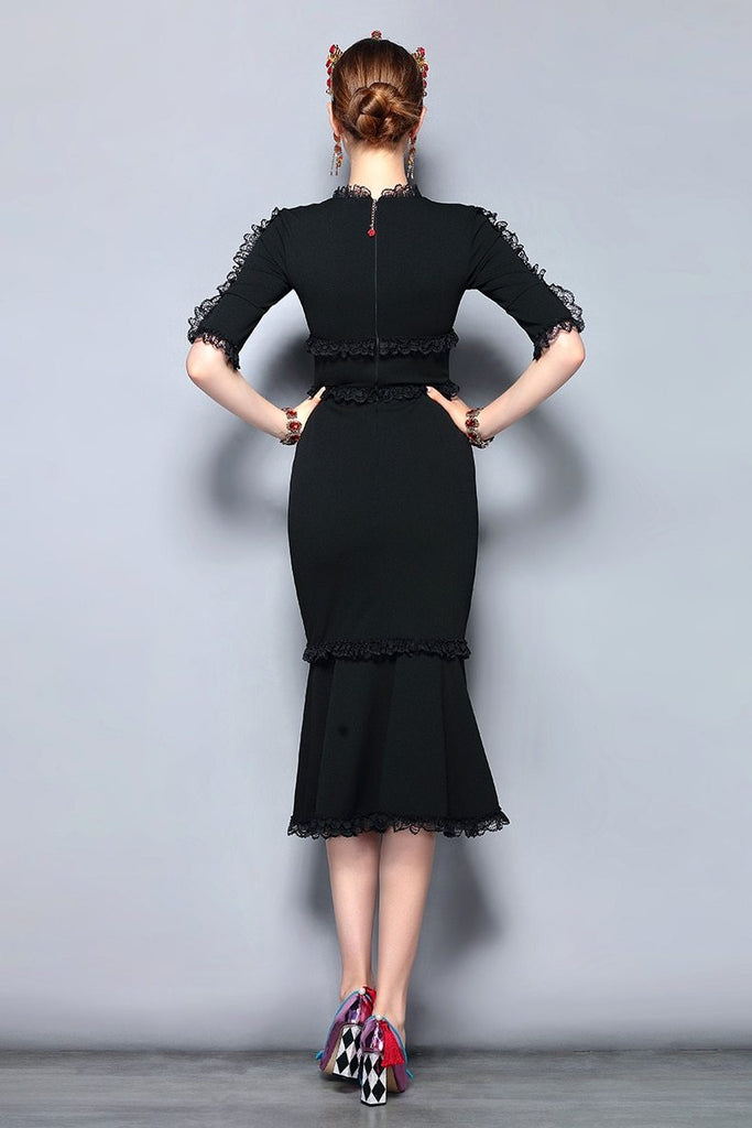OLIVIA Vintage Midi Dress