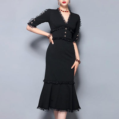 OLIVIA Vintage Midi Dress