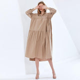 Oversize Hooded Midi Dress in colors
