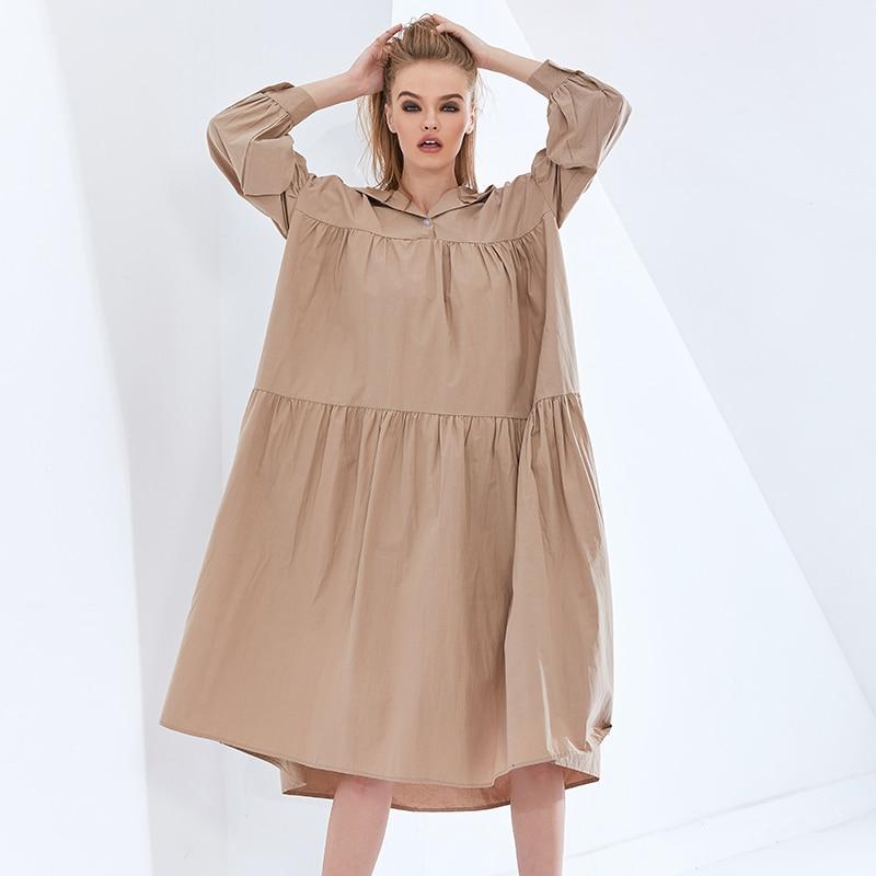 Oversize Hooded Midi Dress in colors