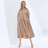 Oversize Hooded Midi Dress in colors