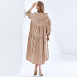 Oversize Hooded Midi Dress in colors