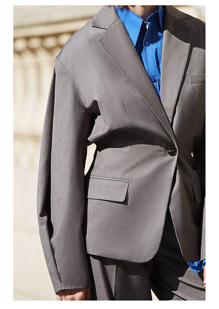 Primetime Looks-Oversize lapel blazer