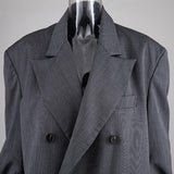 Primetime Looks-Oversize twisted-sleeve long blazer