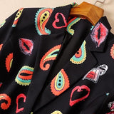 Paisley Print Suit and Pant Set