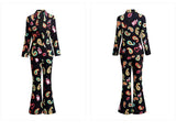 Paisley Print Suit and Pant Set