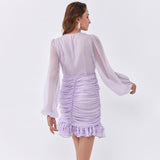 PAMELA Ruffled Mini Dress-Dresses-Primetime-Looks