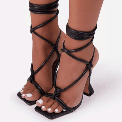 PARTY NIGHT ankle strap mules in colors