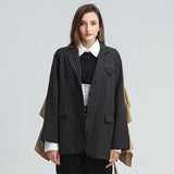 Patchwork belted blazer w ruffled back