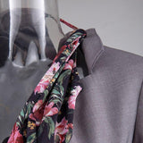 Primetime Looks-Patchwork classic blazer in gray